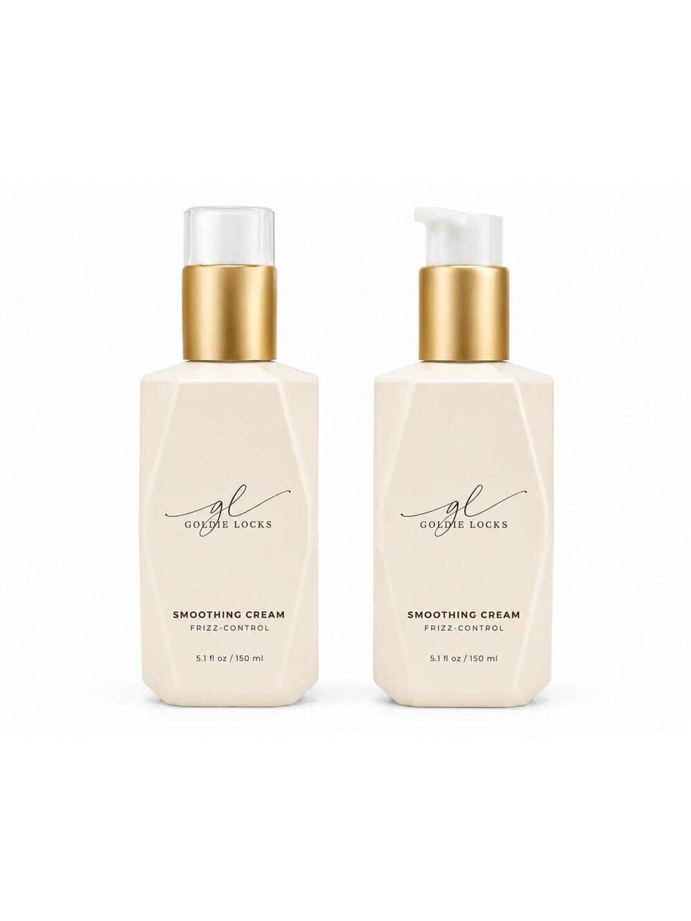 Goldie Locks Smoothing Cream Frizz Control Hair Treatment 5.1 fl oz 150ml Set 2